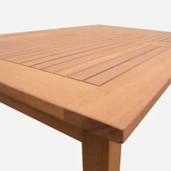 Mesa de jardín de madera extensible, 8-10 plazas