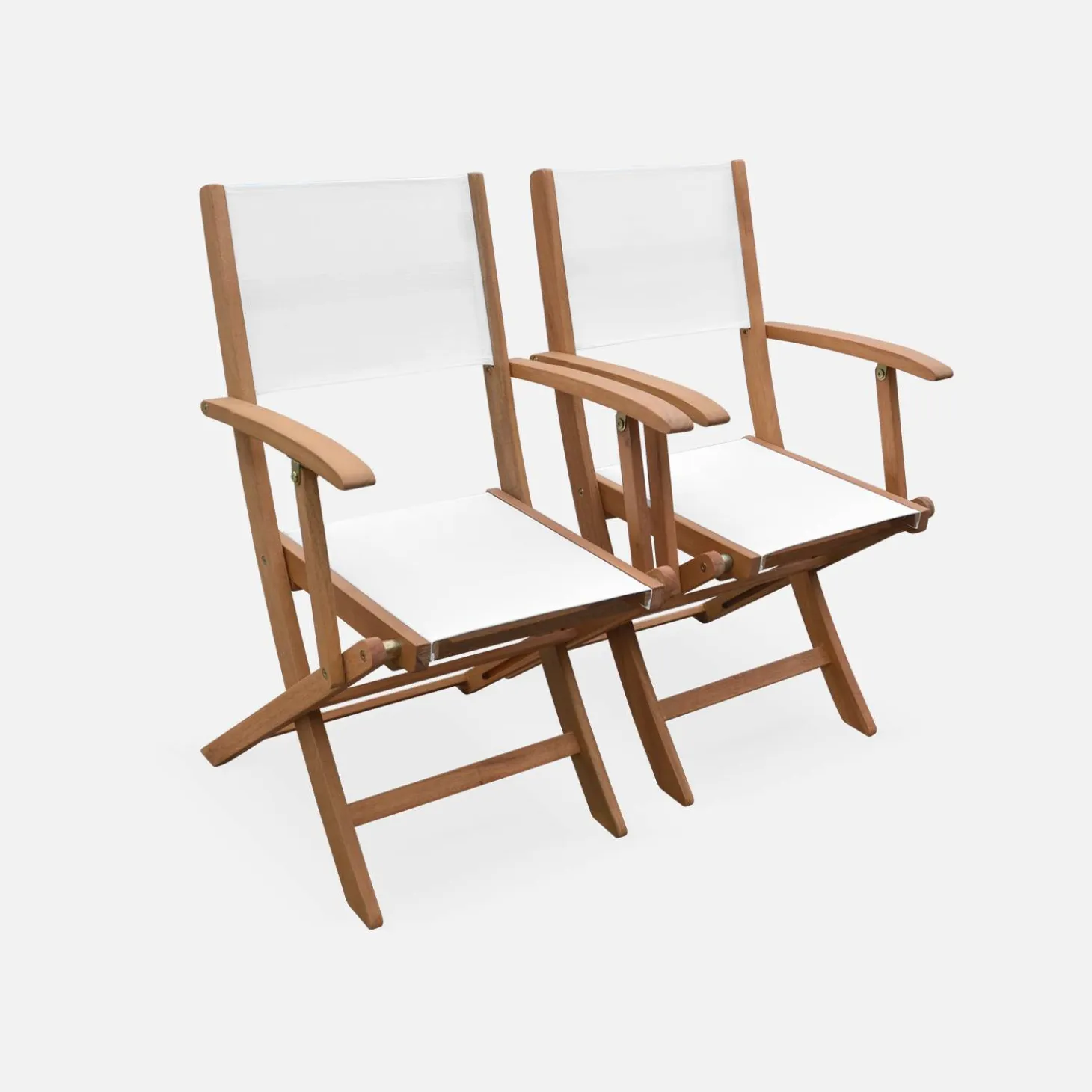 Mesa de jardín de madera extensible, 8 sillas
