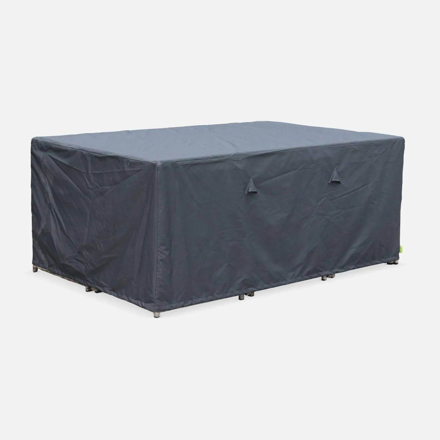 Mesa de jardín encastrable resina con 10 sillones + cobertor
