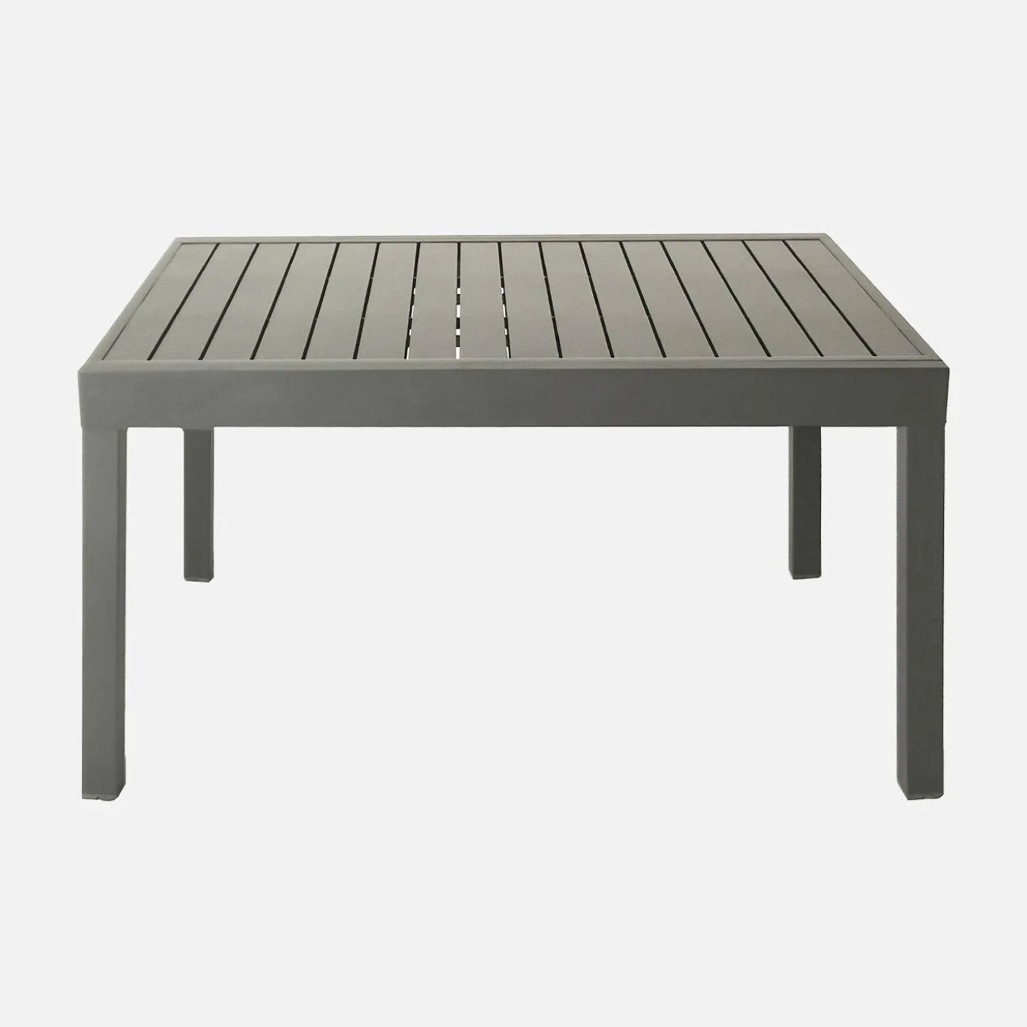 Mesa de jardín extensible de aluminio, 8 plazas