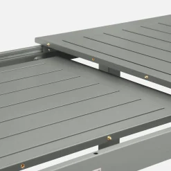Mesa de jardín extensible de aluminio de 6 plazas