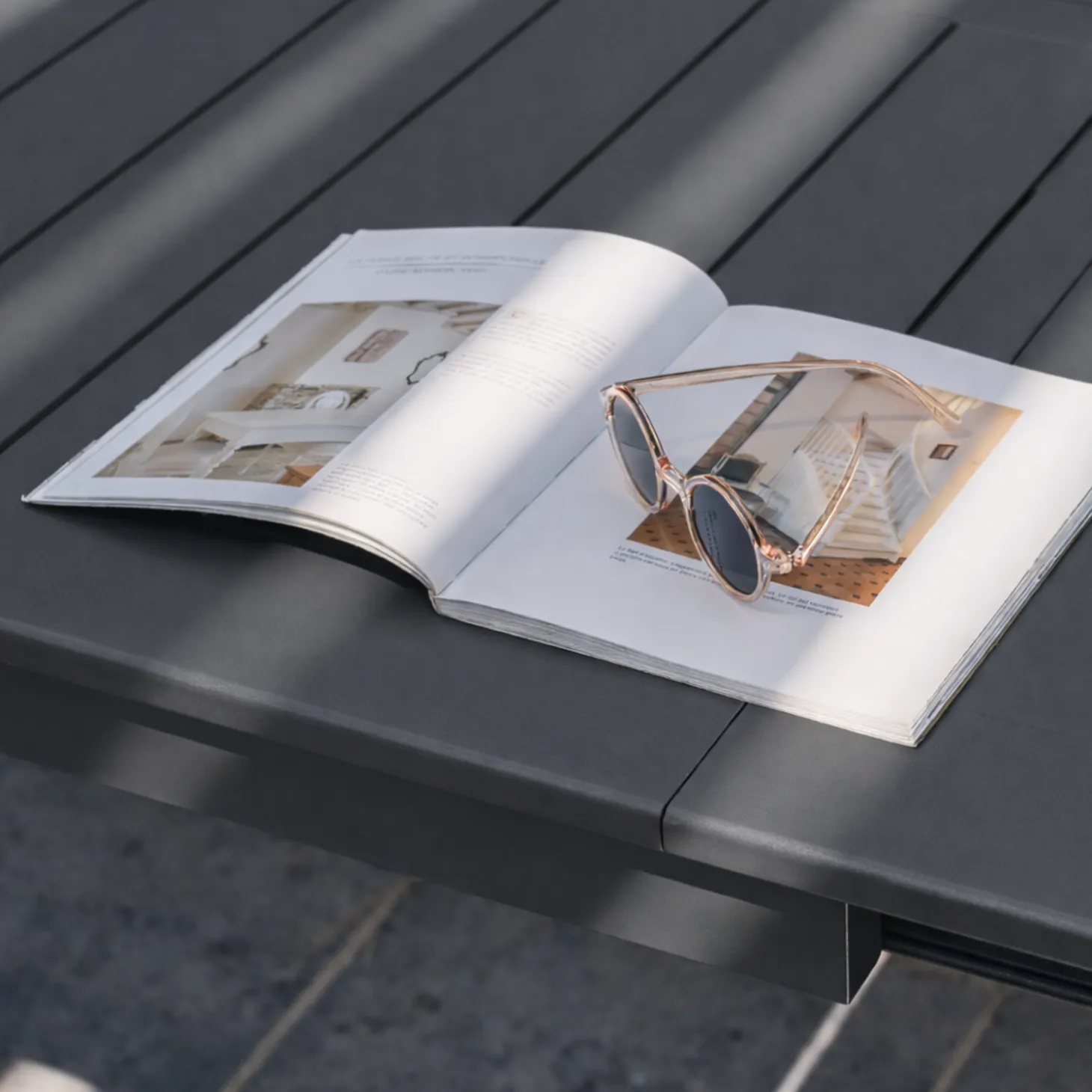 Mesa de jardín extensible de aluminio, 12 a 14 plazas