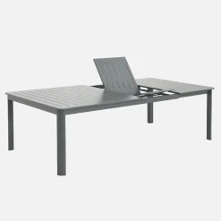 Mesa de jardín extensible de aluminio, 12 a 14 plazas