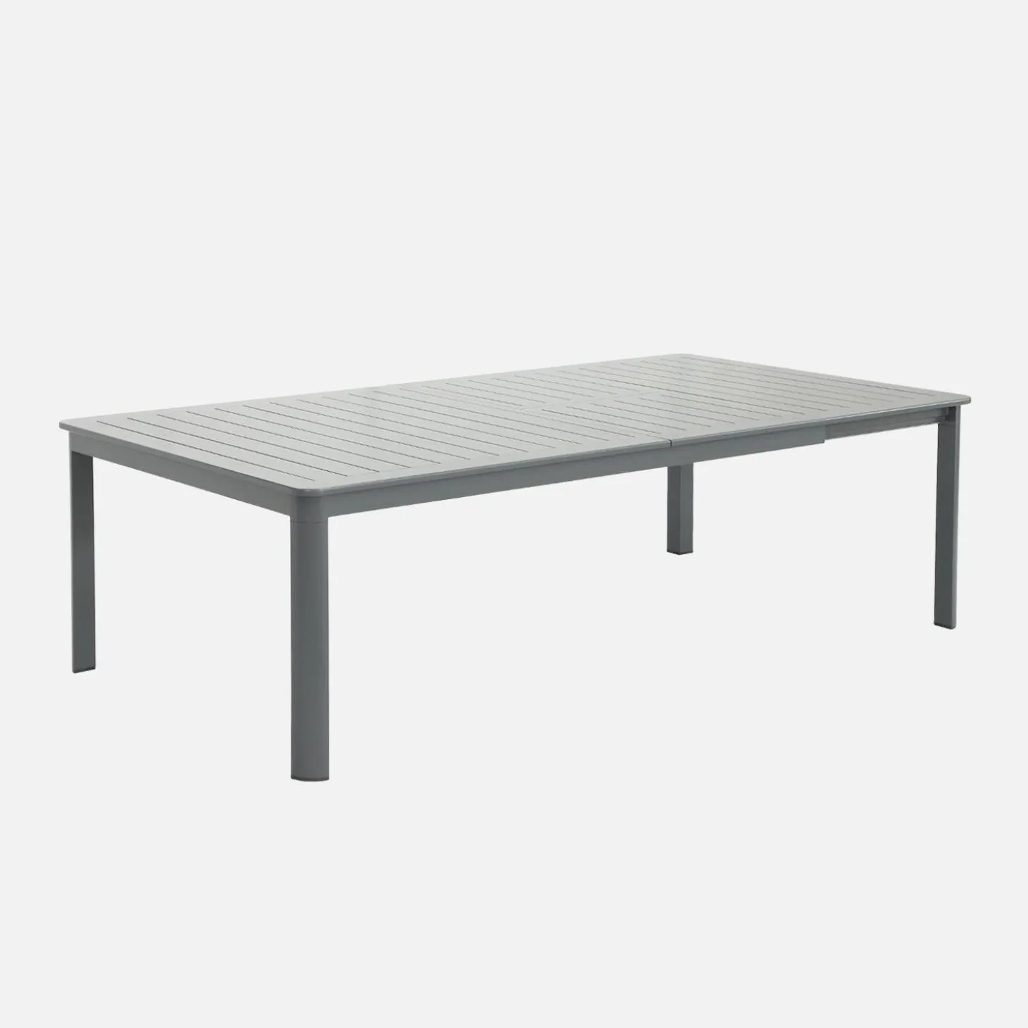 Mesa de jardín extensible de aluminio, 12 a 14 plazas
