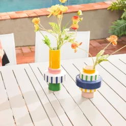 Mesa de jardín extensible de aluminio con 8 sillas