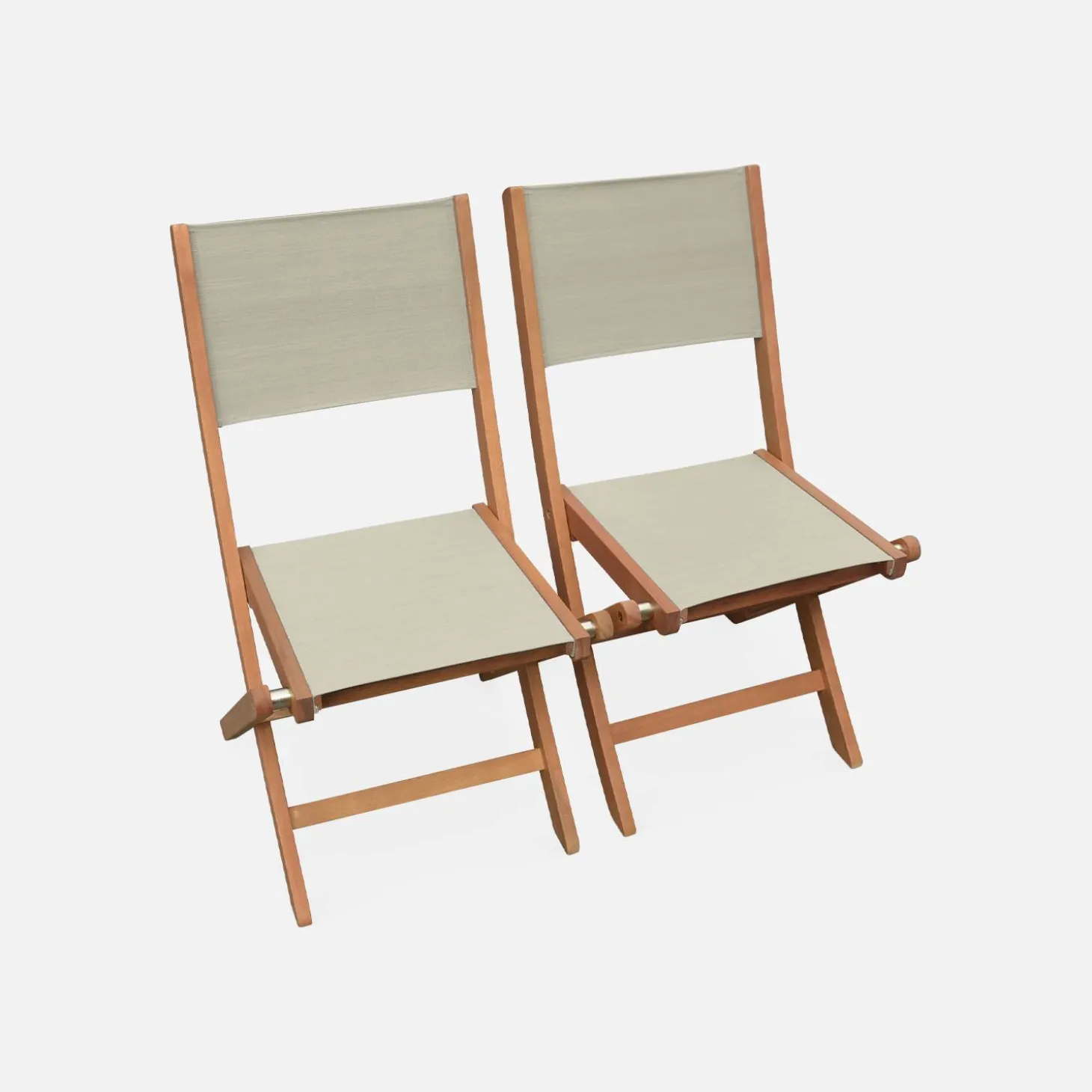 Mesa de jardín extensible de madera + 10 sillas