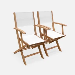 Mesa de jardín extensible de madera + 10 sillas