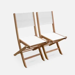 Mesa de jardín extensible de madera + 10 sillas