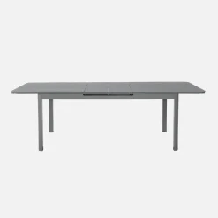 Mesa de jardín extensible de aluminio, 8 plazas