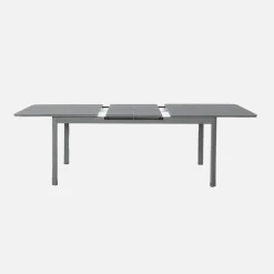 Mesa de jardín extensible de aluminio, 8 plazas