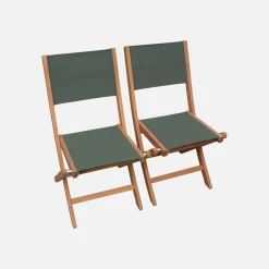 Mesa de jardín extensible de madera + 10 sillas
