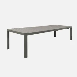 Mesa de jardín extensible de aluminio, 6-10 lugares
