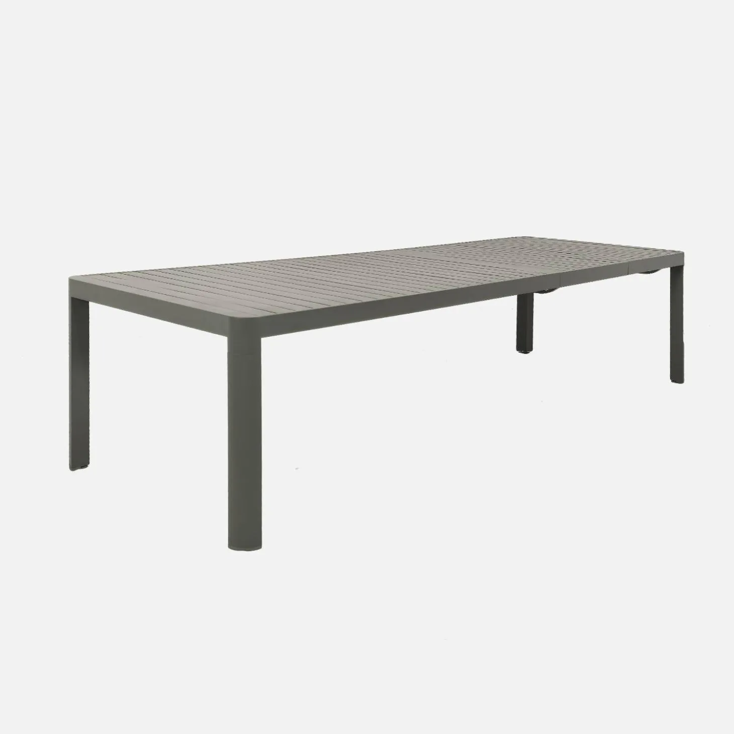 Mesa de jardín extensible de aluminio, 6-10 lugares
