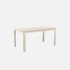 Mesa de jardín extensible de aluminio de 6 plazas