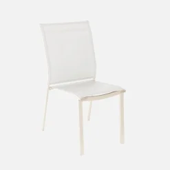 Mesa de jardín extensible de aluminio con 6 sillas