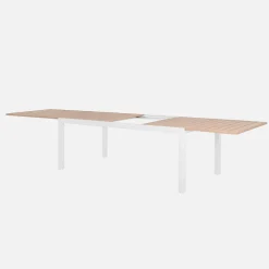Mesa de jardín extensible de aluminio, 12 plazas