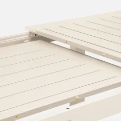 Mesa de jardín extensible de aluminio de 8 plazas