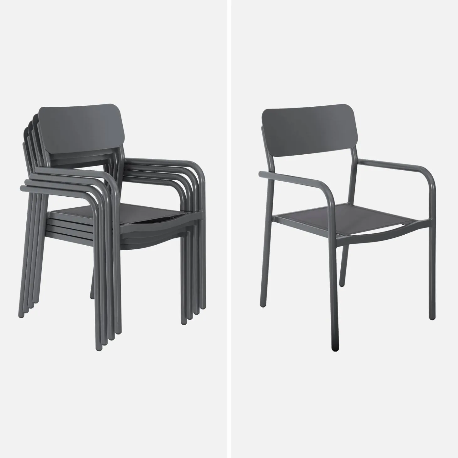 Mesa de jardín extensible de aluminio 8 sillas
