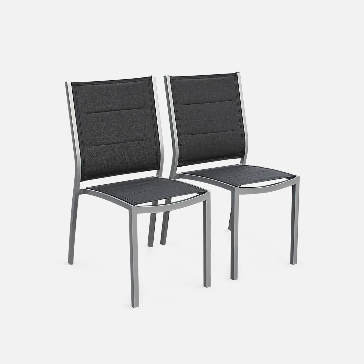 Mesa de jardín extensible de aluminio con 6 sillas