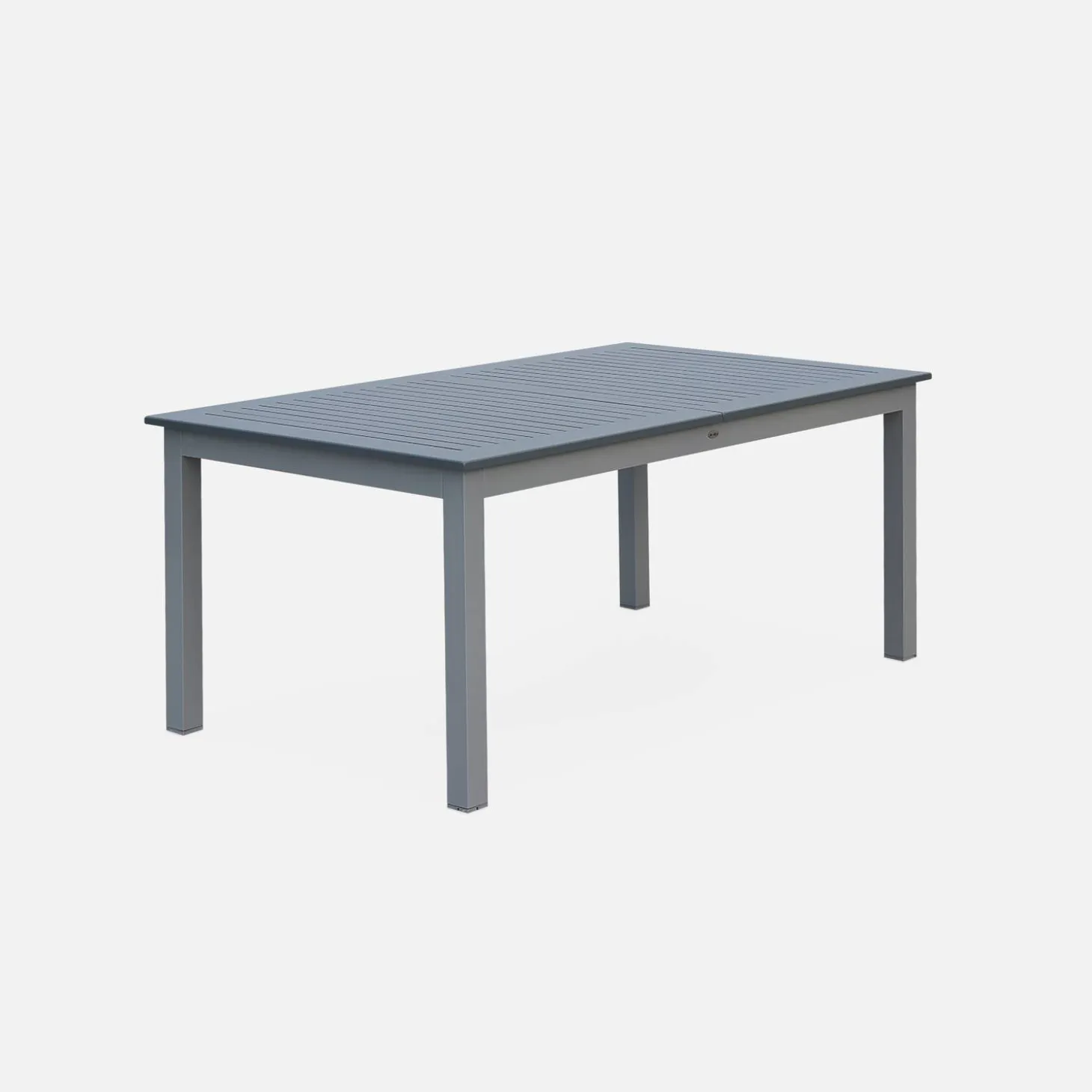 Mesa de jardín extensible de aluminio de 8 plazas
