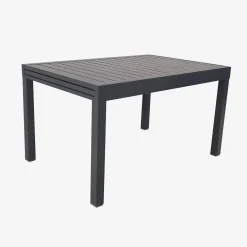 Mesa de jardín extensible de aluminio, 8 plazas