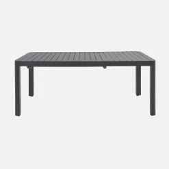 Mesa de jardín extensible de aluminio, 6-10 lugares
