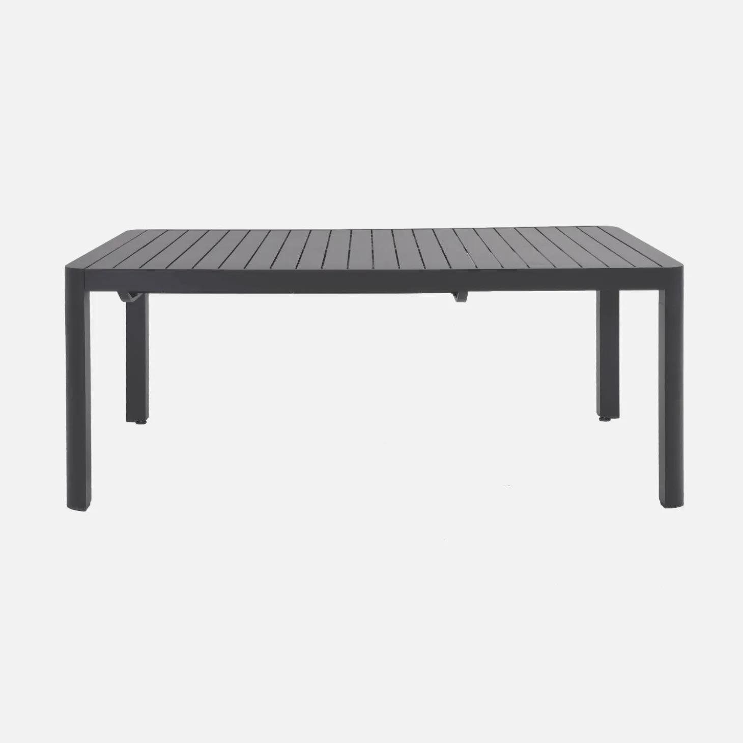 Mesa de jardín extensible de aluminio, 6-10 lugares
