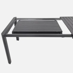 Mesa de jardín extensible de aluminio, 6-10 lugares
