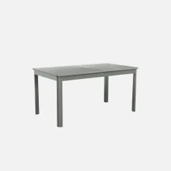 Mesa de jardín extensible de aluminio de 8 plazas