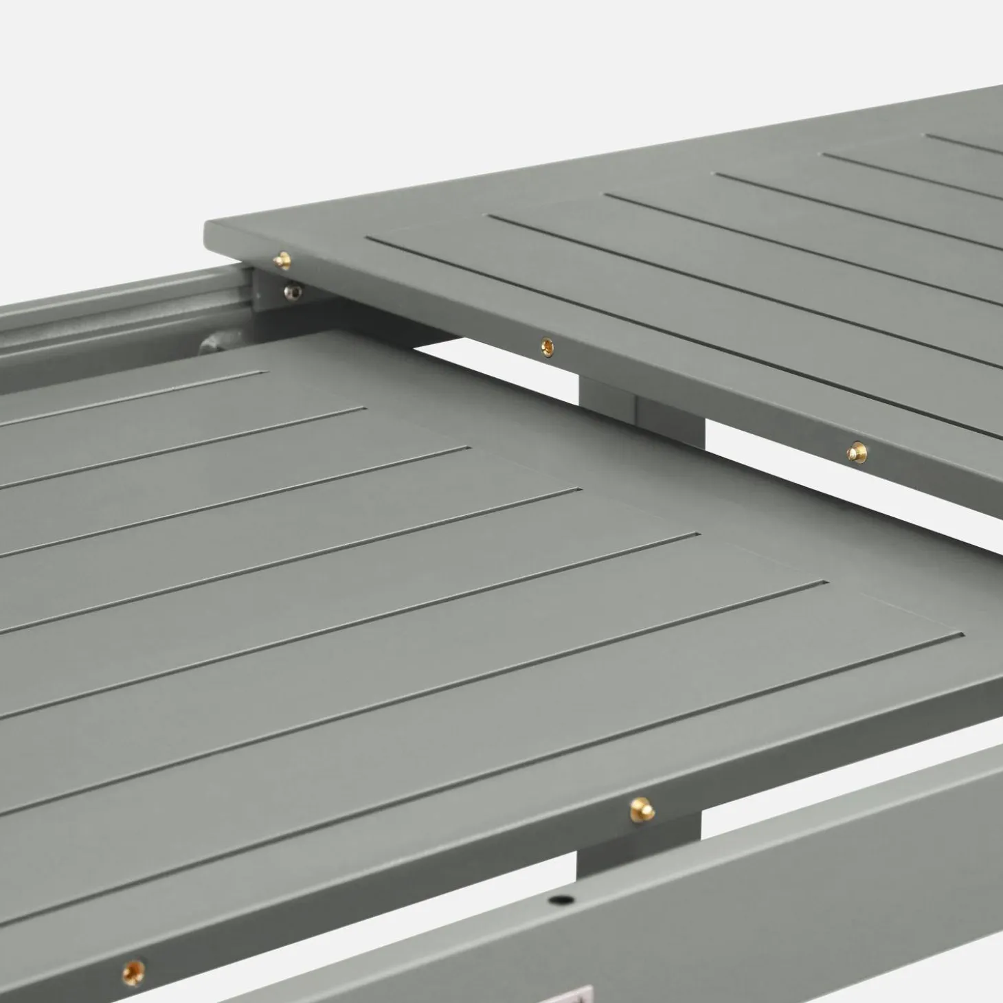 Mesa de jardín extensible de aluminio de 8 plazas