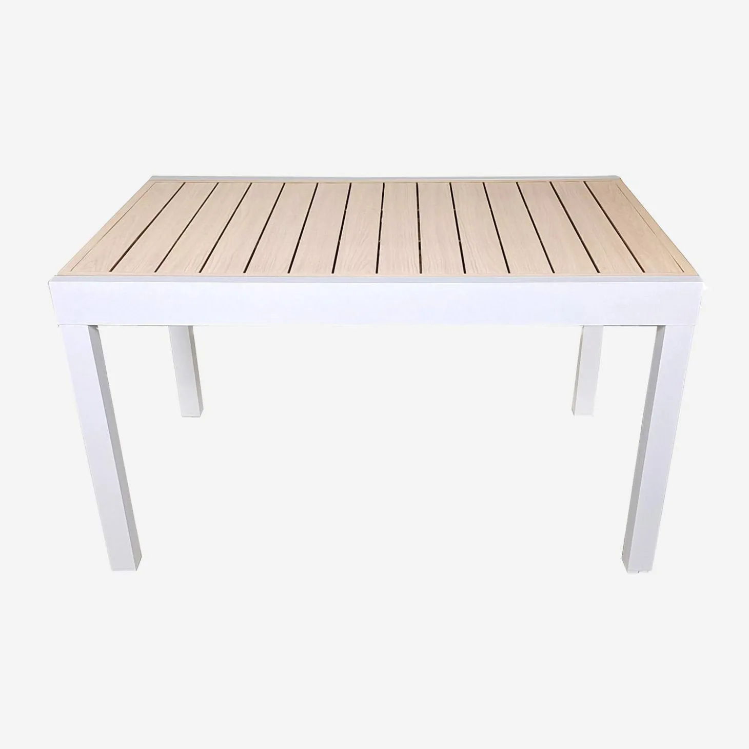 Mesa de jardín extensible de aluminio, 8 plazas