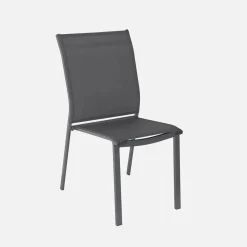 Mesa de jardín extensible de aluminio con 6 sillas