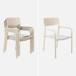 Mesa de jardín extensible de aluminio 8 sillas