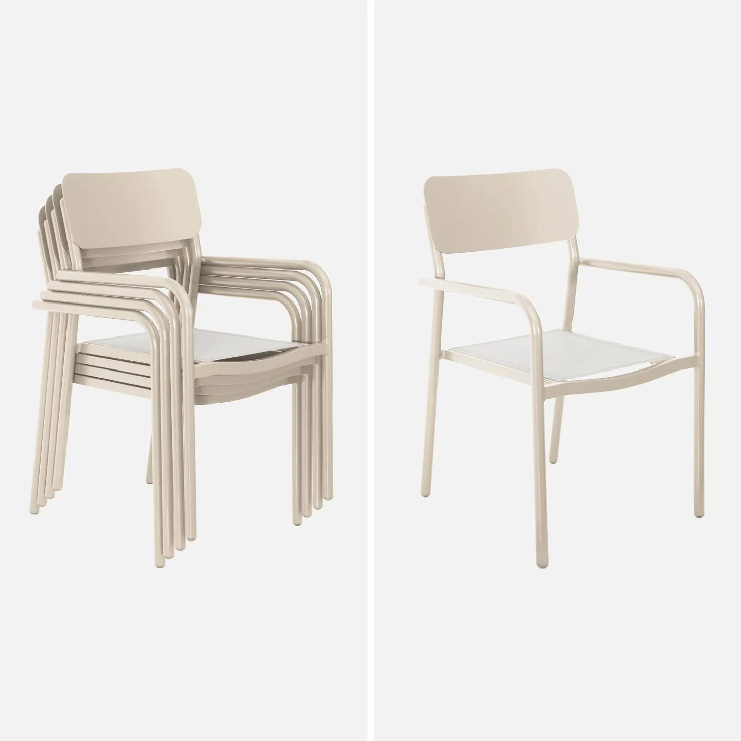 Mesa de jardín extensible de aluminio 8 sillas