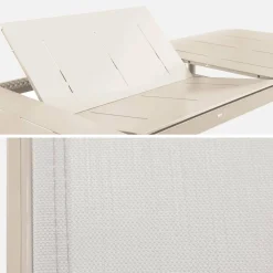 Mesa de jardín extensible de aluminio 8 sillas