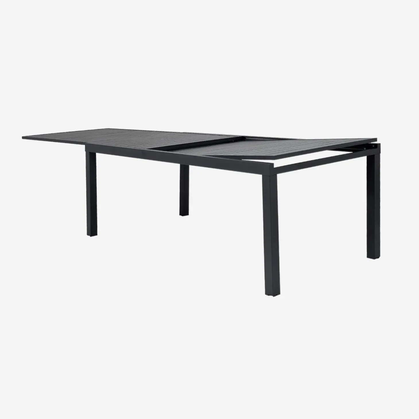 Mesa de jardín extensible de aluminio, 12 plazas