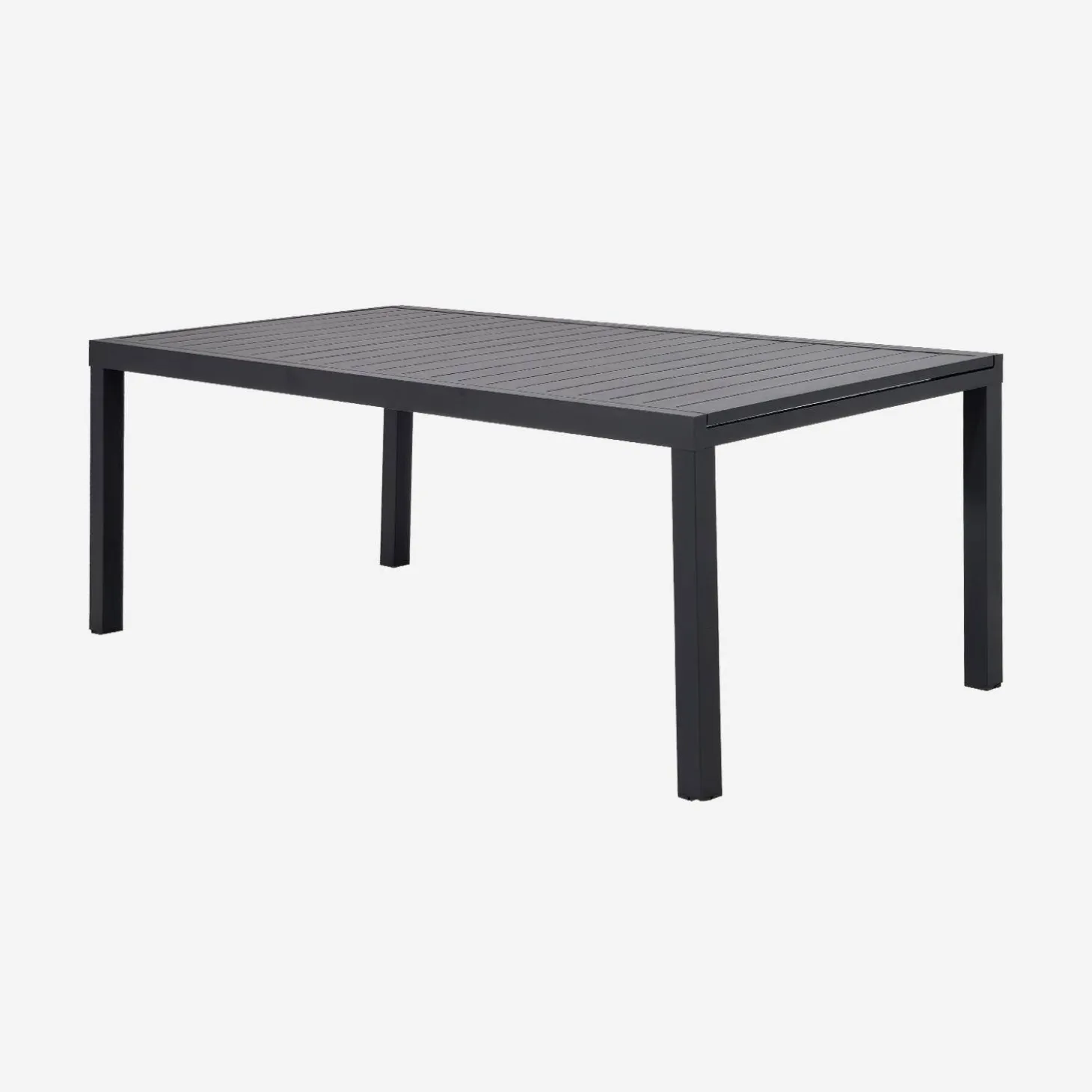 Mesa de jardín extensible de aluminio, 12 plazas