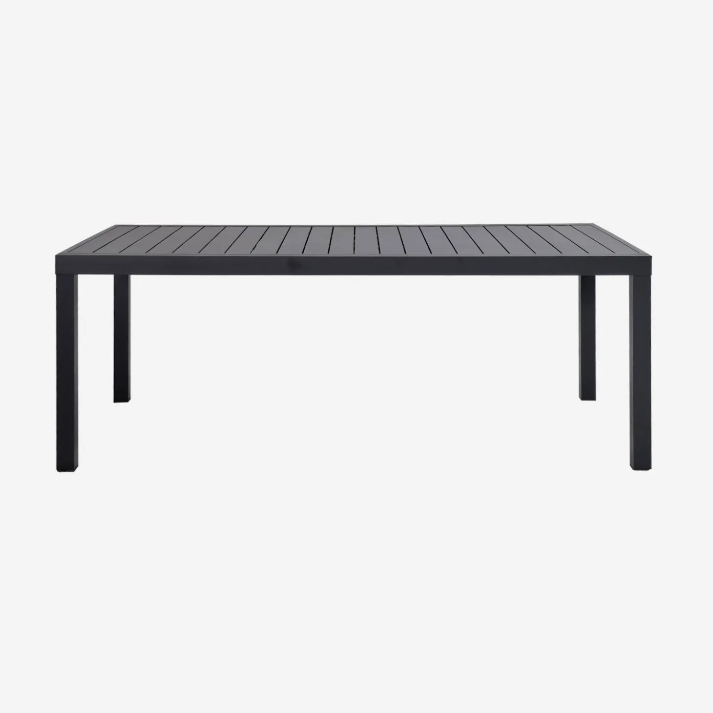 Mesa de jardín extensible de aluminio, 12 plazas