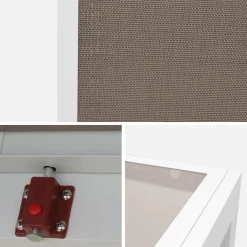 Mesa de jardín extensible de aluminio con 6 sillas
