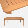 Mesa de jardín extensible de madera de eucalipto, 6-12 plazas