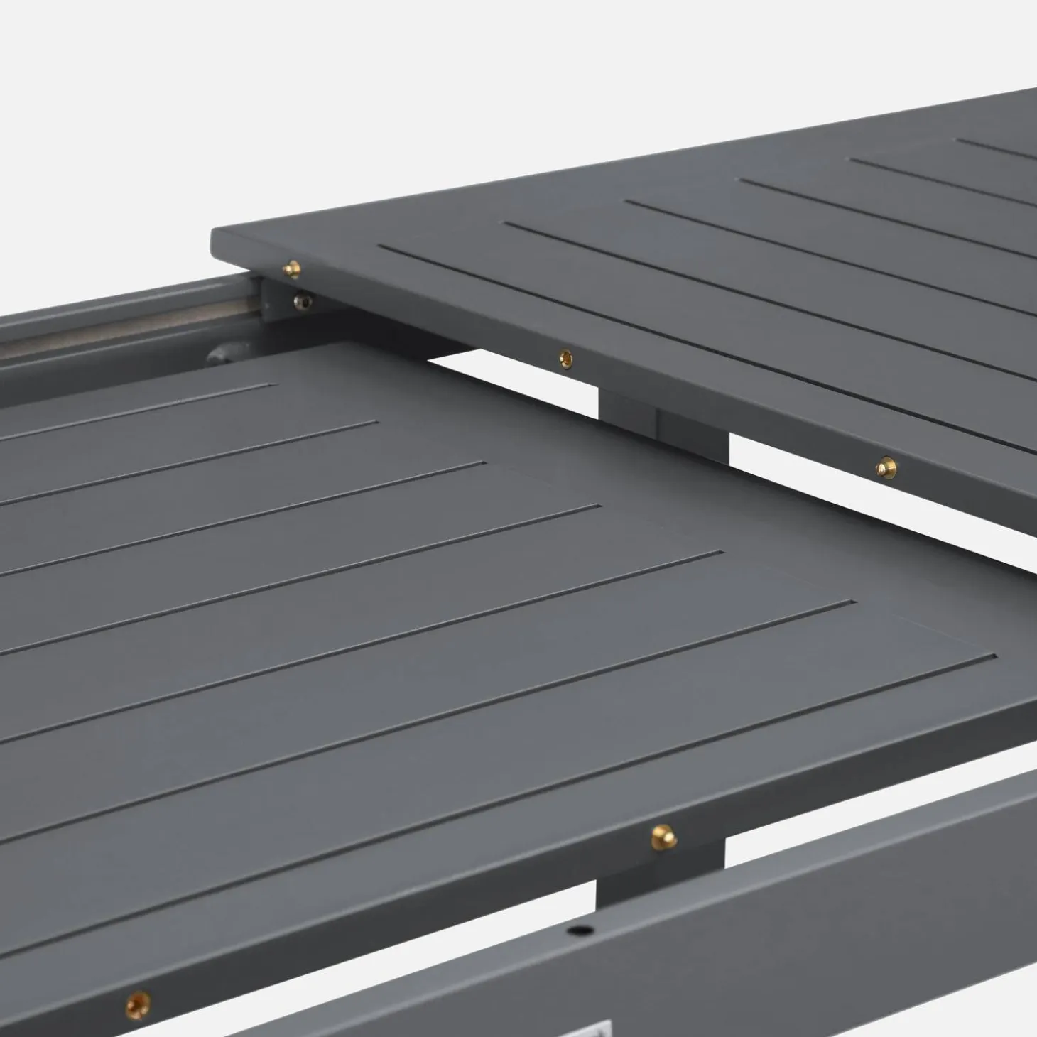 Mesa de jardín extensible de aluminio de 8 plazas