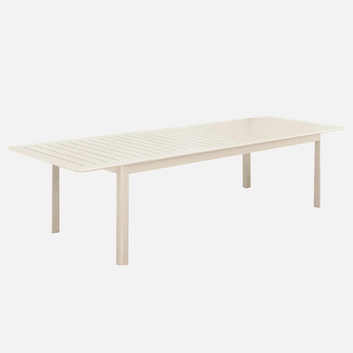 Mesa de jardín extensible de aluminio de 10 plazas
