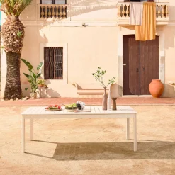 Mesa de jardín extensible de aluminio de 10 plazas