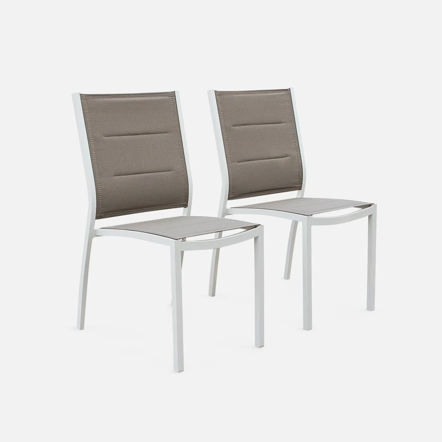 Mesa de jardín extensible de aluminio con 6 sillas