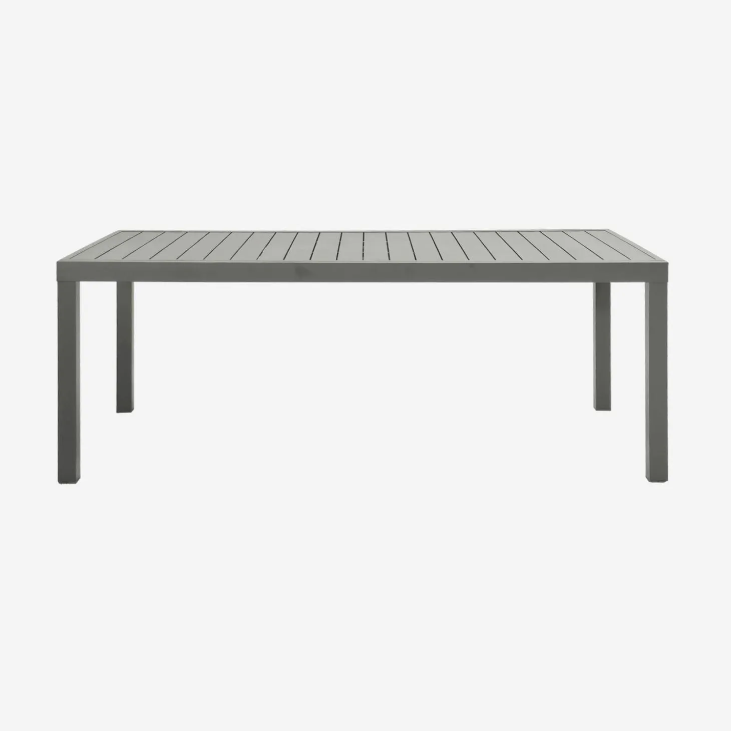 Mesa de jardín extensible de aluminio, 12 plazas