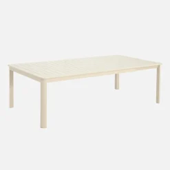 Mesa de jardín extensible de aluminio, 12 a 14 plazas