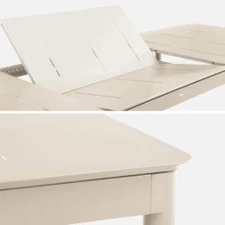Mesa de jardín extensible de aluminio de 8 plazas