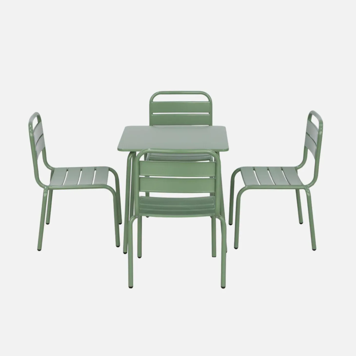 Mesa de jardín infantil con 4 asientos multicolor