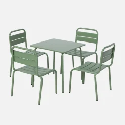 Mesa de jardín infantil con 4 asientos multicolor