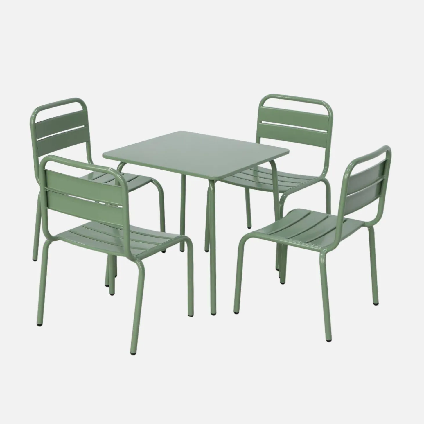 Mesa de jardín infantil con 4 asientos multicolor